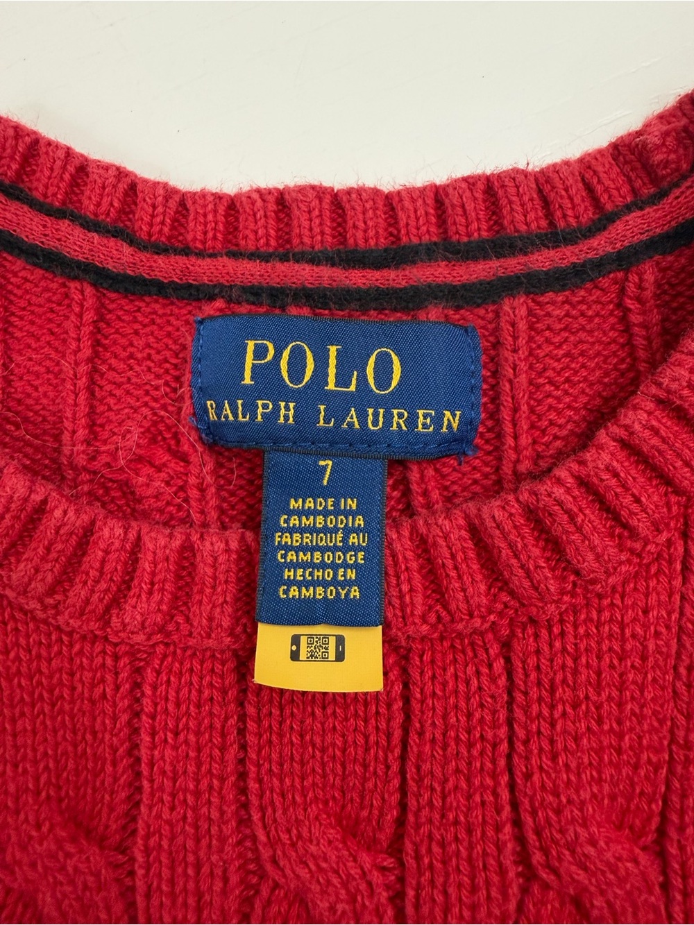 Ralph Lauren Polo Bear Red Sweater 7 - Picture 3 of 5